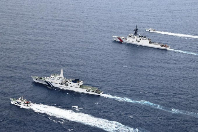 ICG and USCG joint exercise