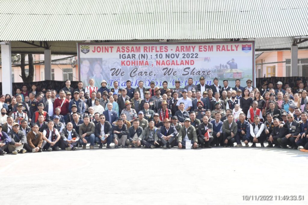 Rally for assam rifles and army veterans