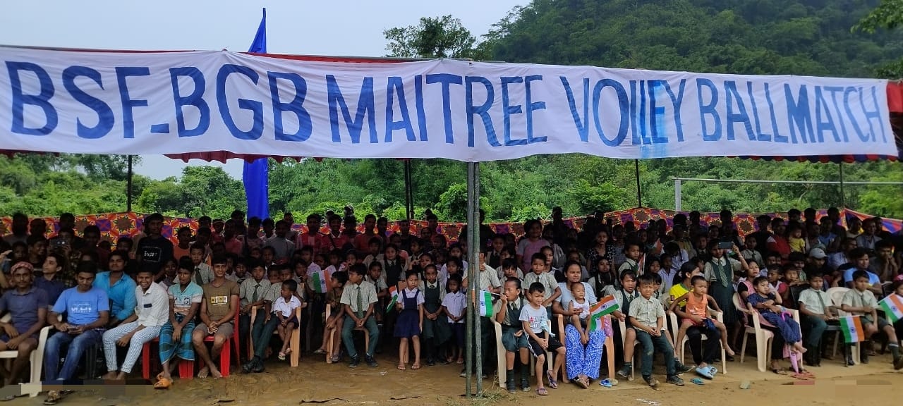 Bsf Organises Volleyball Match With Bgb To Strengthen Ties