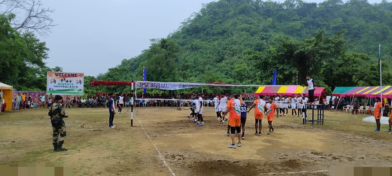 Bsf Organises Volleyball Match With Bgb To Strengthen Ties