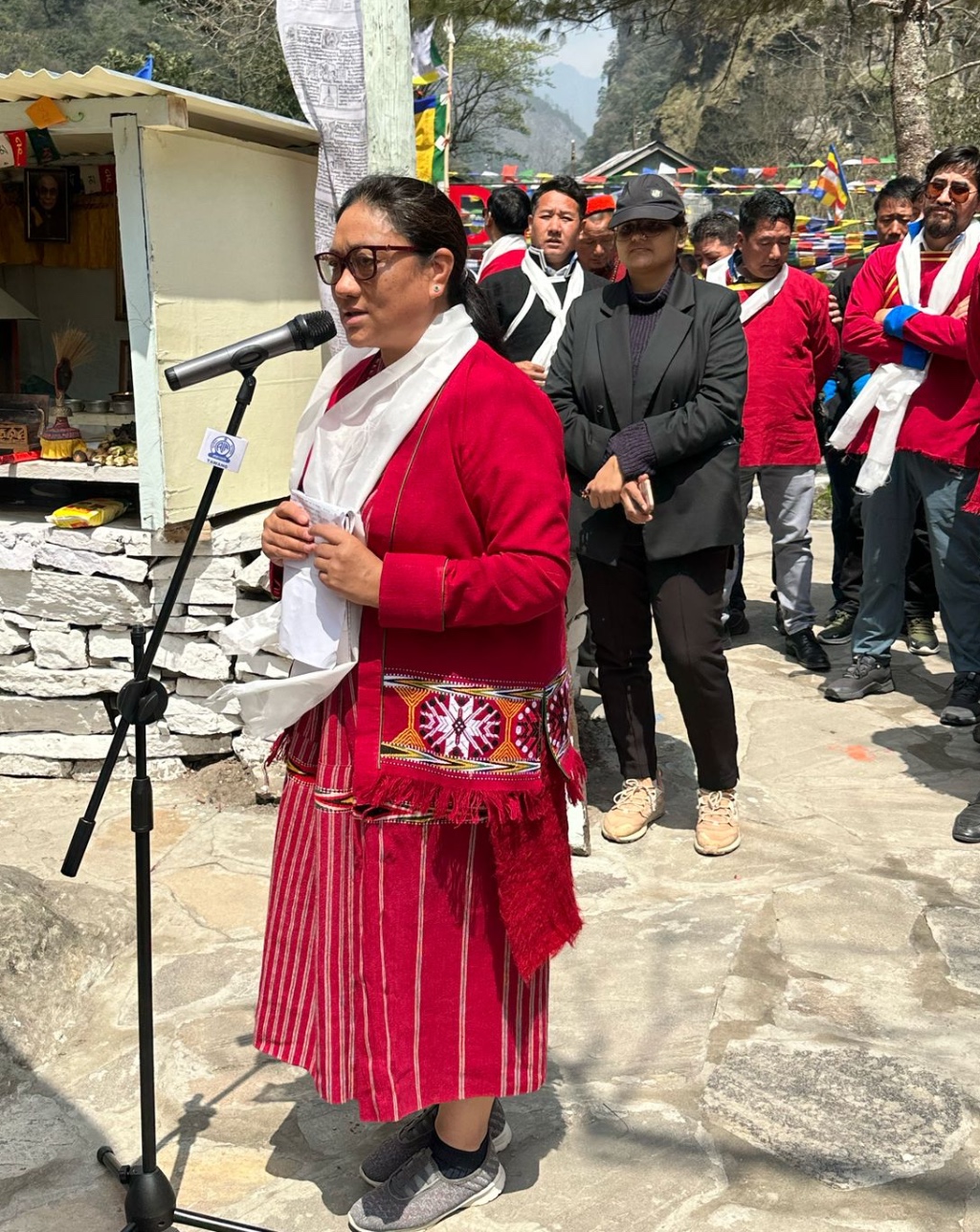 Lady Giving Speach
