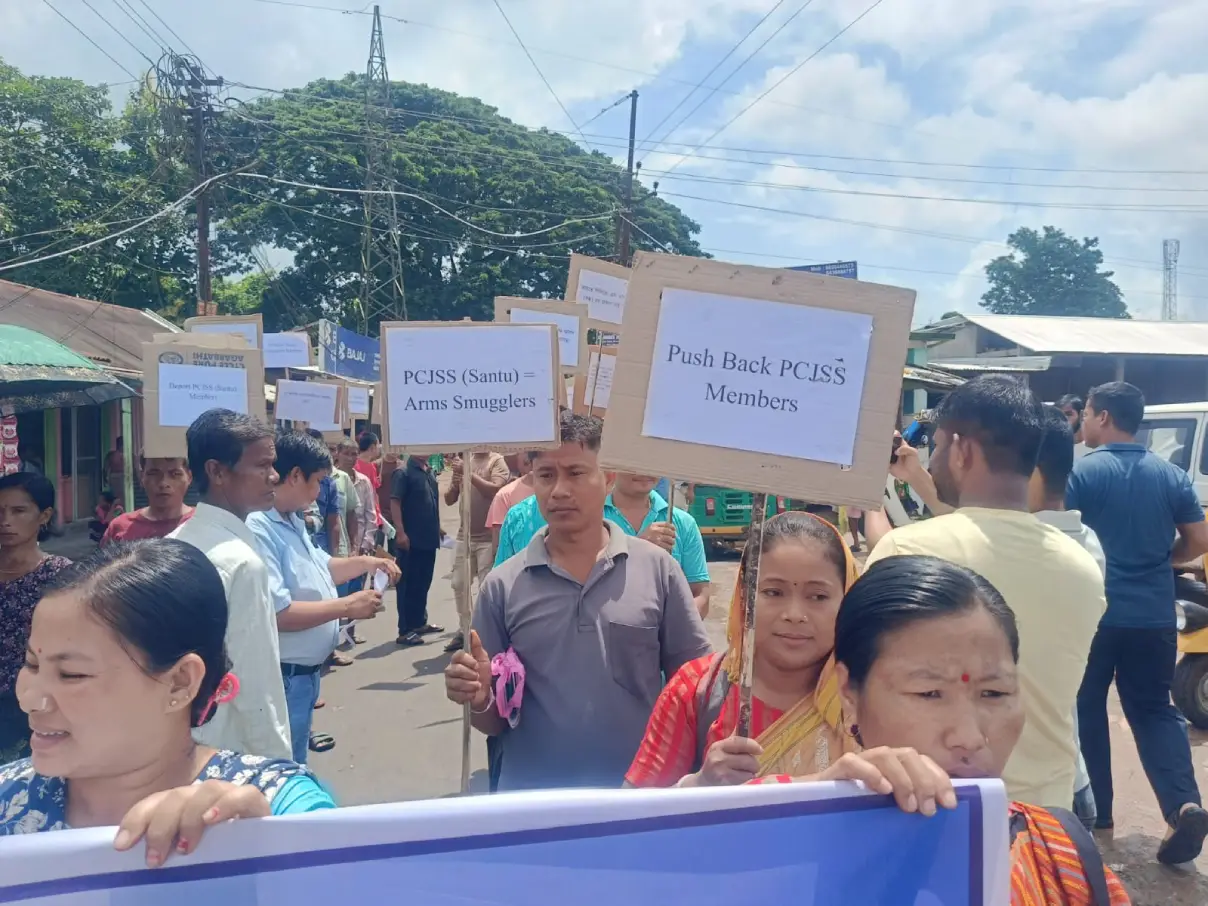 Protest in Tripura img2
