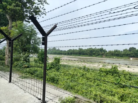The India-Bangladesh border at Phansidewa