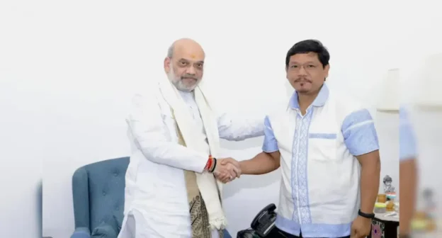 conrad with home minister of India