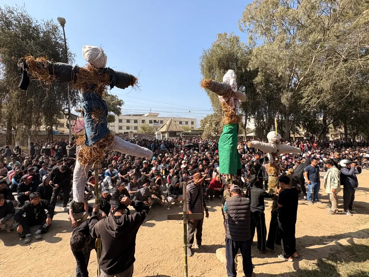 Protests in churachandpur img1