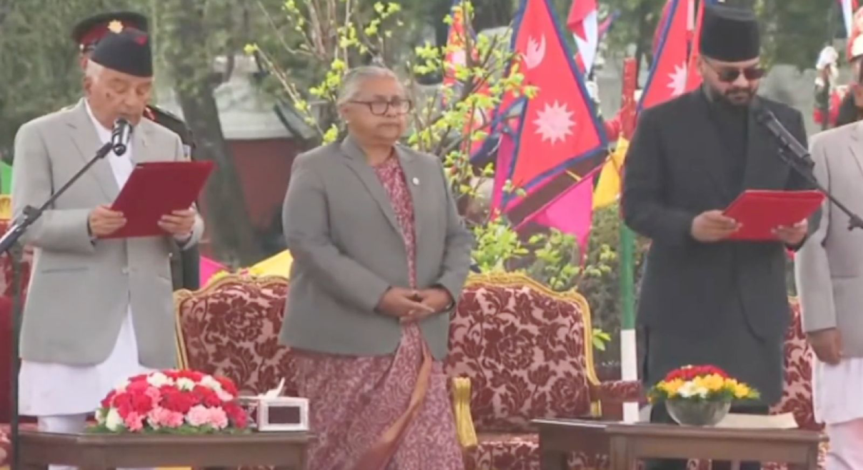 Nepal pm oath ceremony img2