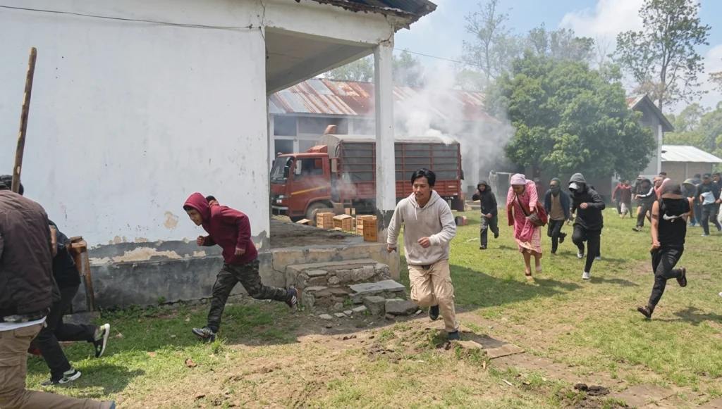 Locals attack CRPF camp in Bishnupur, Manipur