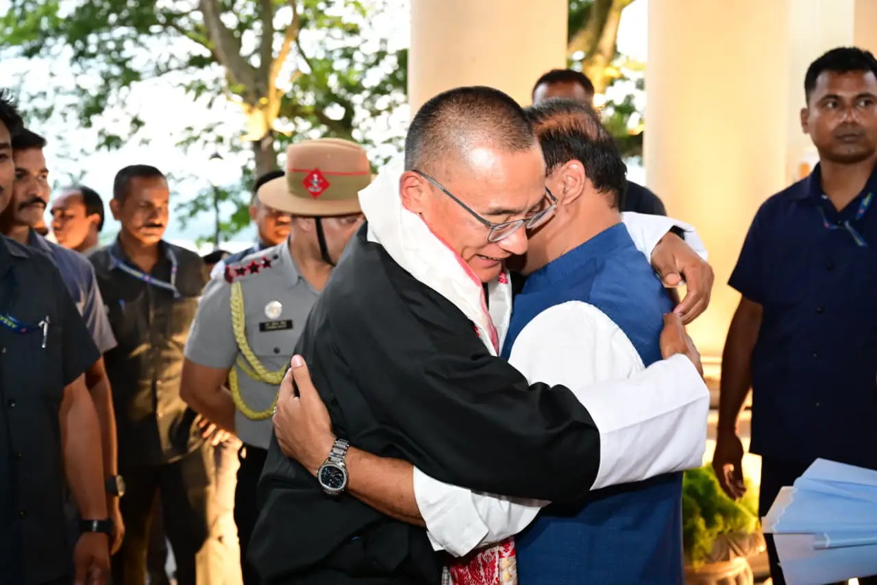 PM of bhutan with assams cm img1
