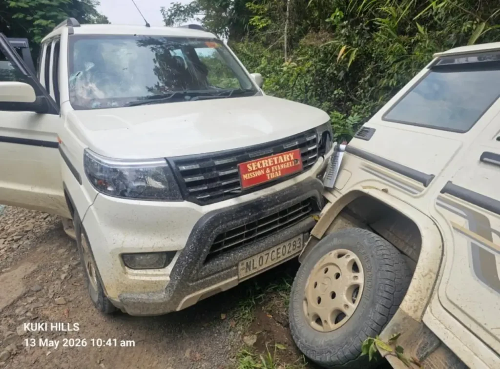 vehicle collision in kangpokpi