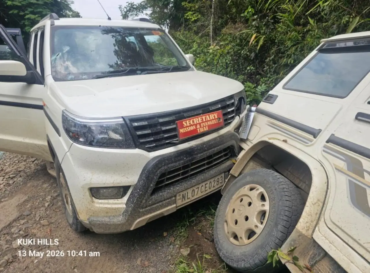 vehicle collision in kangpokpi