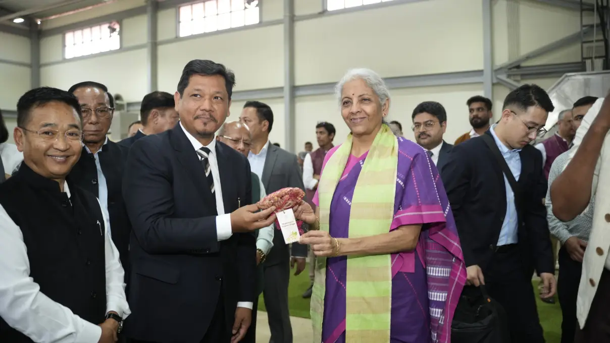 Cm conrad sangma with fm nirmala sitharaman img1