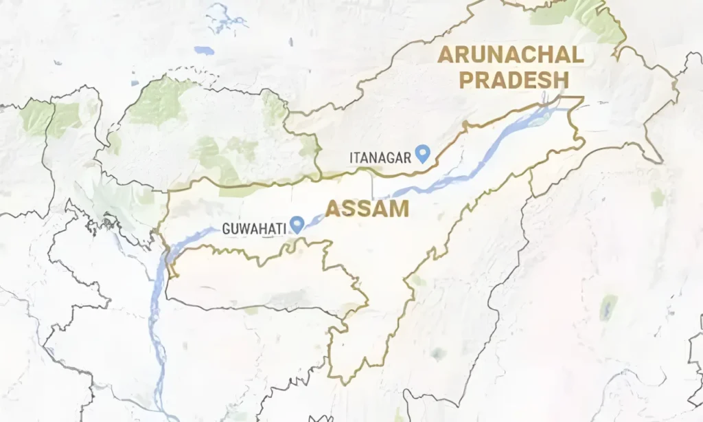 assam arunachal border