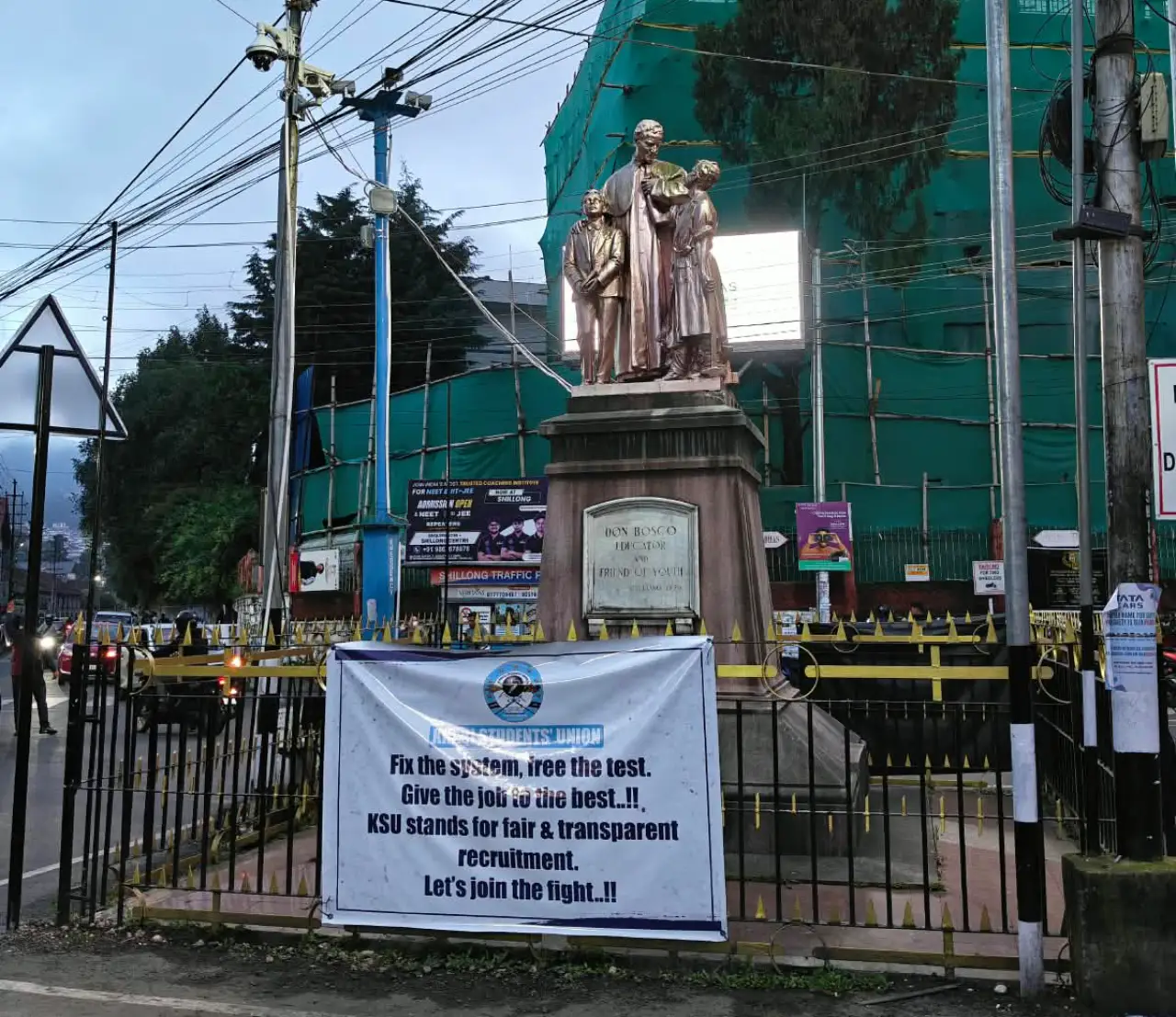 banner at don bosco square